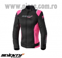 Geaca (jacheta) femei Racing vara Seventy model SD-JR50 culoare: negru/roz – marime: XS
